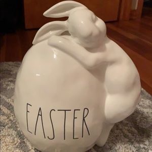 Rae Dunn EASTER egg and bunny approx 12 in